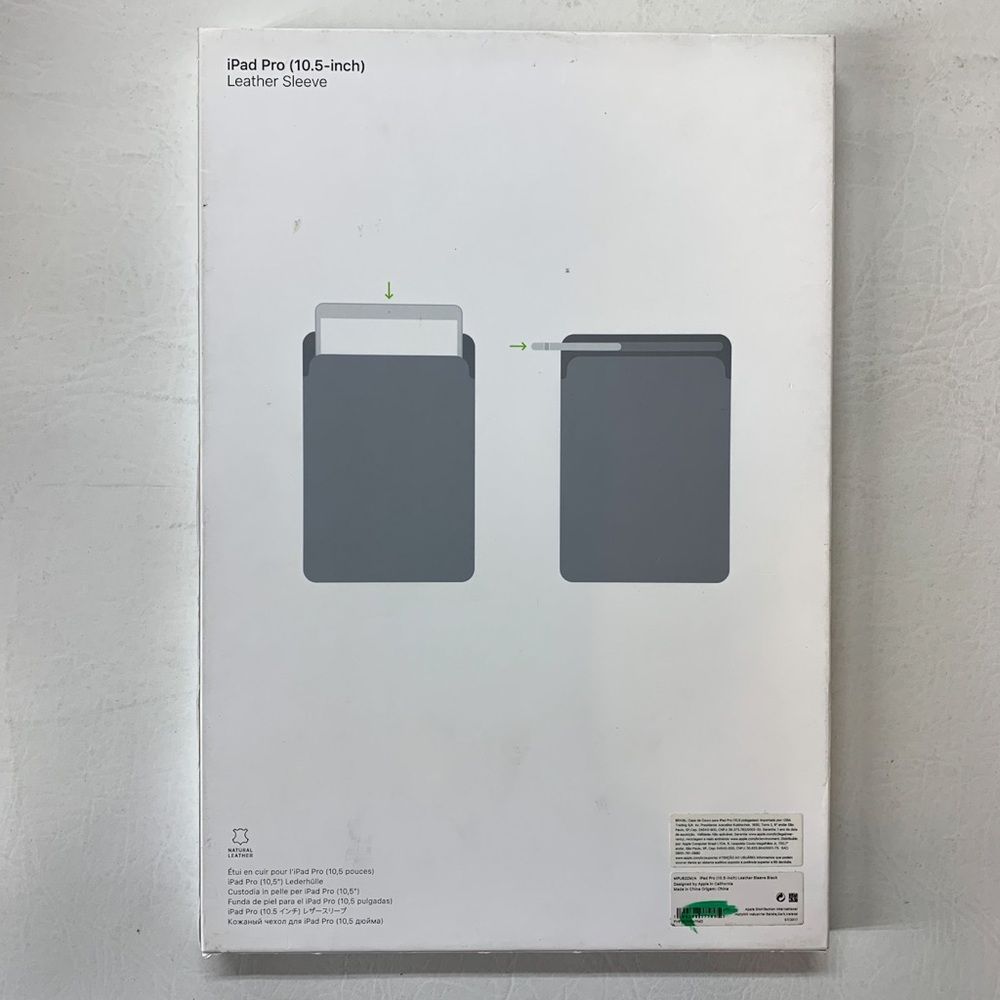 Apple Genuine iPad Pro 10.5” - Natural Leather Black Sleeve 🍎 - Picture 4 of 8